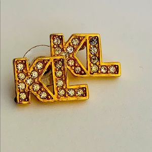 KARL LAGERFELD EARRINGS LOGO